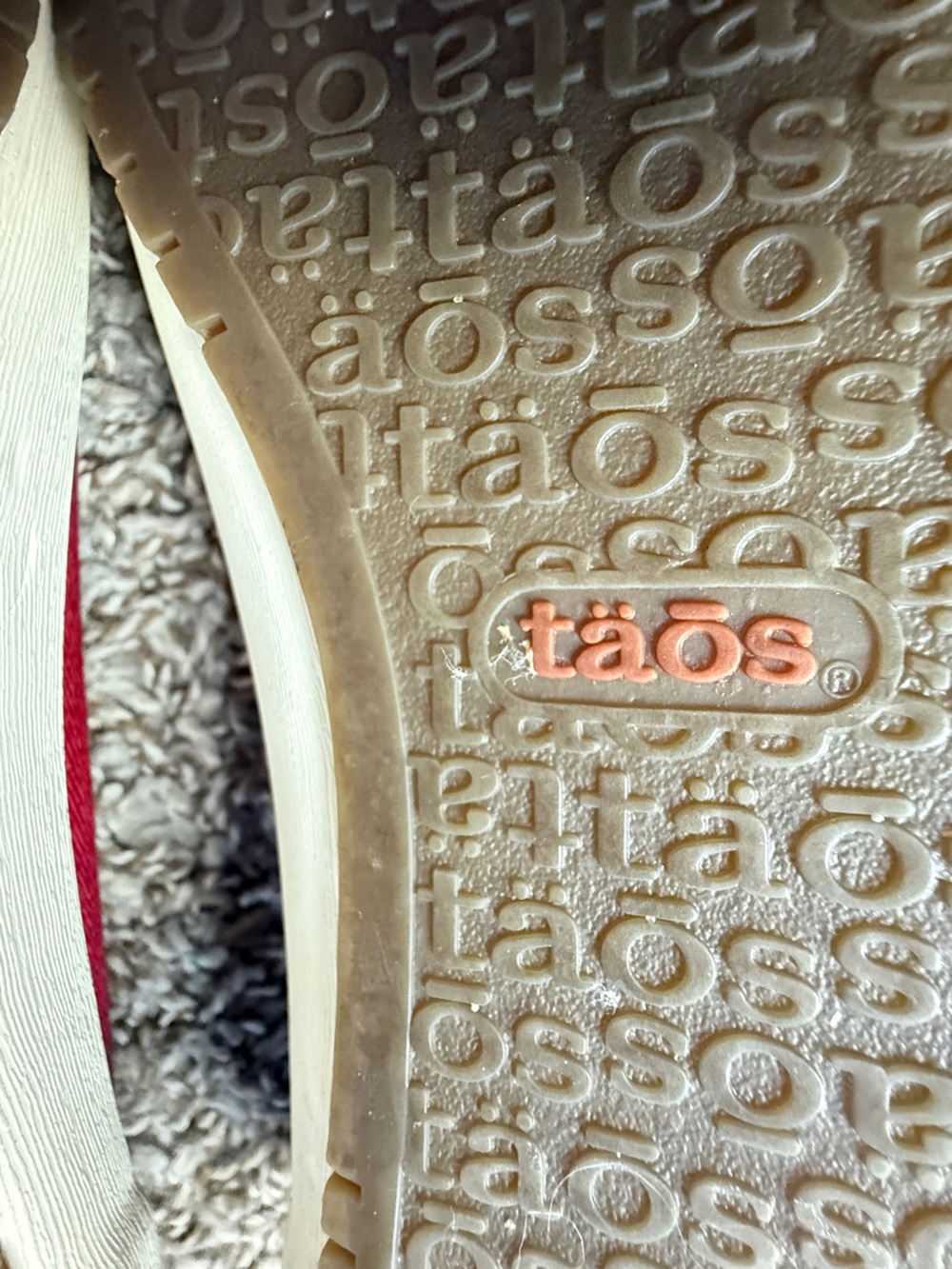 Taos Red Canvas Lace-Up Sneakers - Picture 6 of 6